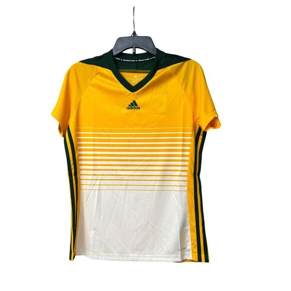 Adidas Women’s  Climacool Custom Print Tiro 17 Jersey, Yellow/Green/White, Sz. M - Picture 11 of 13
